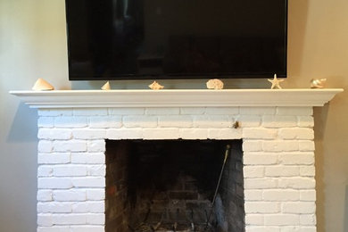 Fireplace Flat Screen Install