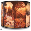 Stained Glass Design Hardback Lamp Shade, Four Seasons Stained Glas