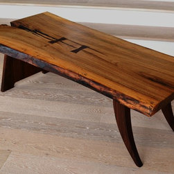 Live Edge Nakashima-Inspired Coffee Table - Coffee Tables