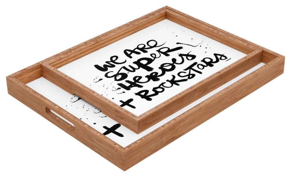 Kal Barteski Superheroes Rectangular Tray