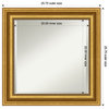 Parlor Gold Beveled Wall Mirror - 25.75 x 25.75 in.