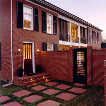 Traditional outside/ California contemporary inside