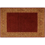 Bareens Designer Rugs - Contemporary Ziegler Angelia Red Brown Hand-Knotted Wool Rug - 8'3'' x 9'5'' - Enhance the ambiance of your home with this magnificent Persian-influenced Turkish hand-knotted rug made by skilled artisans capable of creating the most exceptional vegetable dyes and hand-spun wool. This exquisite handmade rug is a one-of-a-kind  Kafkaz, otherwise identified as Chobi, Chobi Peshawar, Oushak, or Ziegler rug. These handmade rugs are crafted in Pakistan utilizing superior-quality wool imported from Australia, New Zealand, and Korea in two types of weaves: the Persian weave and the Mori weave. This rug is meticulously crafted by hand using the finest natural vegetable dyes extracted from local plants. The artisans use a blend of hand-spun local and fine merino wool, resulting in a rug with a compelling texture, higher lanolin content, and longer staple. The artisans occasionally incorporate natural or artificial silk into the pile to enhance specific motifs. The finished product is an awe-inspiring execution of flawless design and an understated palette that exudes elegance.