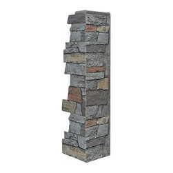 142-36-BRIGHTON WIDE STACKED STONE CORNER 36"H X 11"W X 1 1/4"D - Wall Panels
