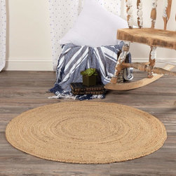 April & Olive - Harlow Jute Rug 8Ft Round - Area Rugs