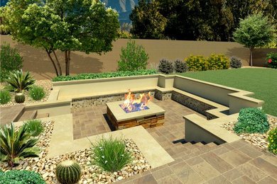 Example of a minimalist patio design in Phoenix