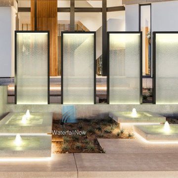 Custom Waterfalls Waterwalls Fountains Reflecting Pools Bubblers Water Features