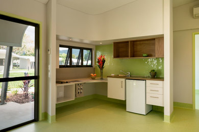 Contemporary kitchen in Cairns.