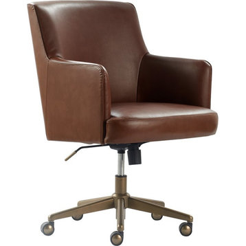 Tommy Hilfiger Belmont Home Office Chair Brown Leather