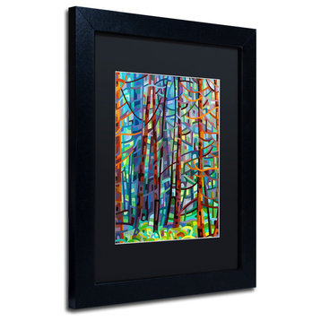 'In A Pine Forest' Matted Framed Canvas Art by Mandy Budan