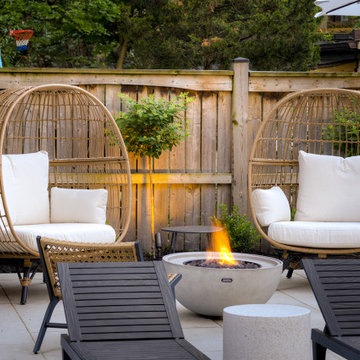 Complete Backyard Landscaping Project; Featuring Outdoor Fireplace