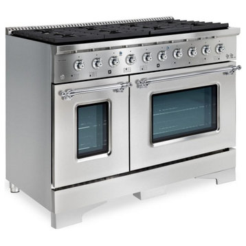 Classico Series 48" All Gas Freestanding Range, Stainless-Steel