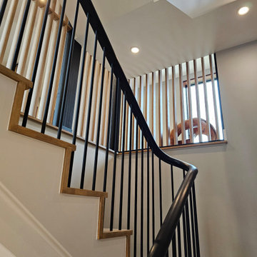 Project #115 | Staircase with Continuous Rail System Without Newels