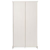 Harrison 36" Wide Rustic Bookcase with Sliding Barn Door & Adjustable Shelves, White