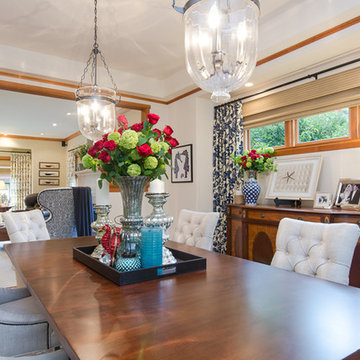 California Coastal Home Traditional Style Dining Room