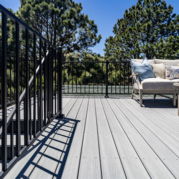 Multi-Level Mountain Home Deck