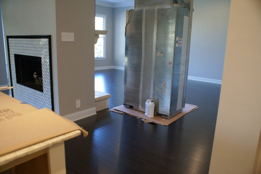 Westlake dark wood floors
