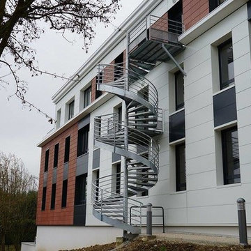 Escalier hélicoïdal d'issue de secours 2 U.P.