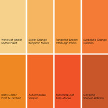 COLOR PALETTE:  ORANGE