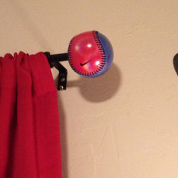 Parker's Baseball Room - Window Treatments