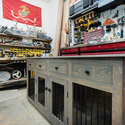 XL Double Kennel with Drawers - Dog Kennels And Crates