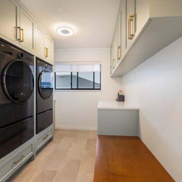 Sage & Cream Two-Tone Kitchen — Burnaby, BC