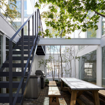 House Connected by Courtyard
