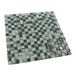 Cloudy Sky Square Glass Mosaic Tile - Home Accessories & Decor