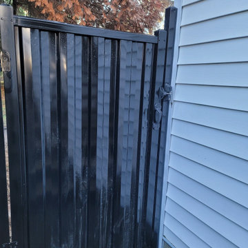 Black 6 Foot Full Privacy Fence in Vancouver