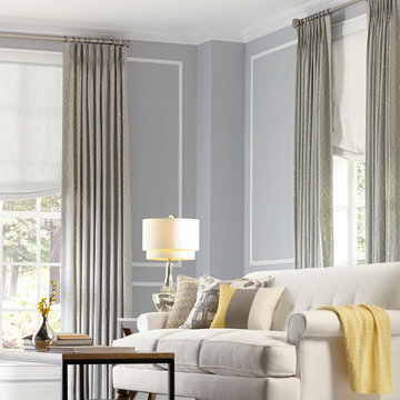Traditional Grey Living Room