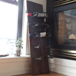 Railway Tie Wine Rack - Game Room And Bar Decor