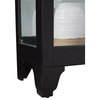 Lighted Gallery Style 5 Shelf Curio Cabinet in Onyx Black by Pulaski Furniture