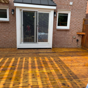 Cedar Deck Stripped & Stained (Melman)
