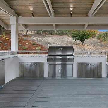 Poolside Outdoor Living Space in Danville, CA