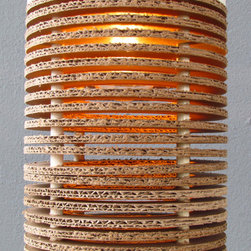 8" corrugated pendant - Pendant Lighting