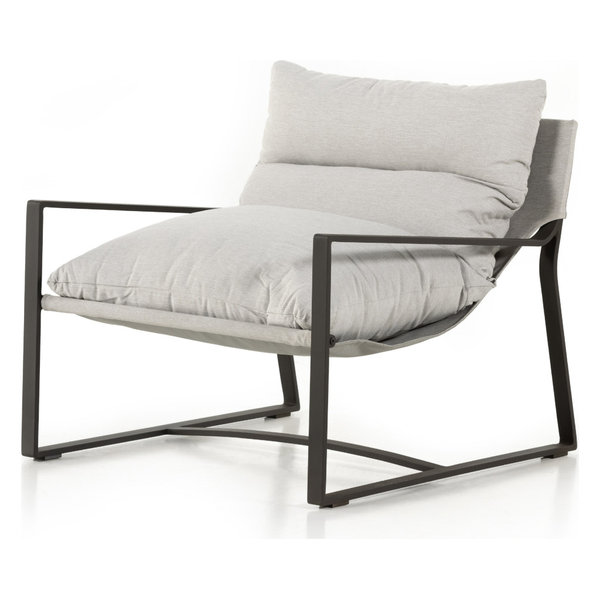 Avon Outdoor Sling Chair, Stone Grey