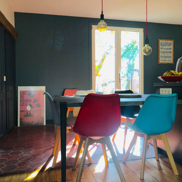 La cuisine gris anthracite