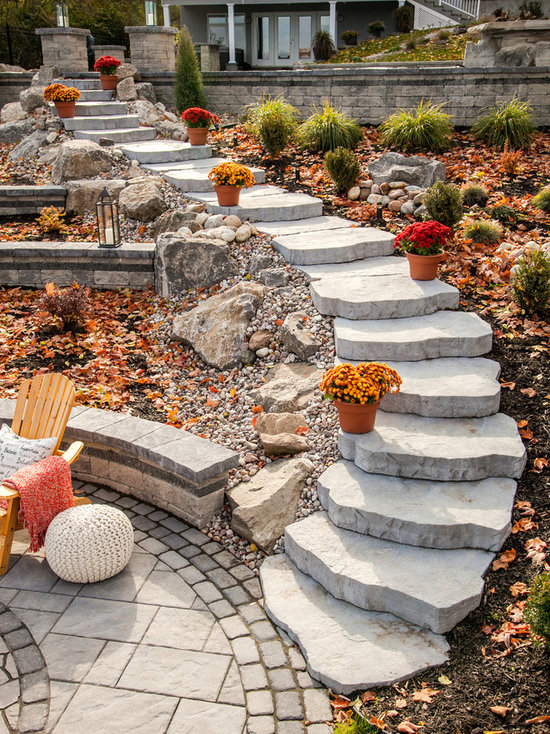 Stone Slab Steps Houzz