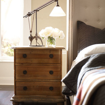 Cream Upholstered Platform Two