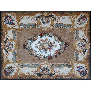 Rug Floral Mosaic, Gabriell, 71"x94"