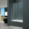 Vigo 60-inch Frameless Tub Door 3/8, Clear and Stainless Steel (VG6041STCL6066)