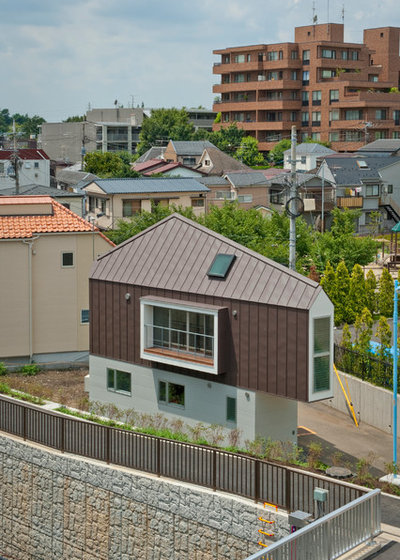 Модернизм Фасад дома by 一級建築士事務所　水石浩太建築設計室