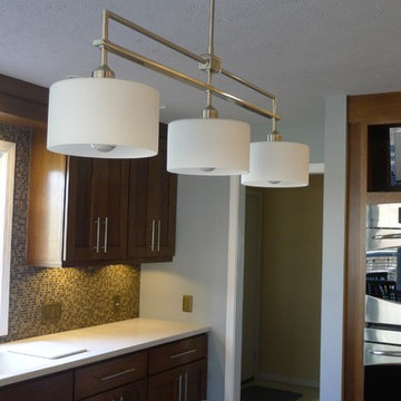 Quarter sawn white oak kitchen.