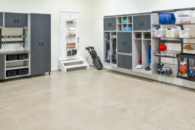 Example of a mid-sized attached garage design in Birmingham