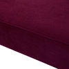 Becca Channel and Button Tufted Settee Burgundy