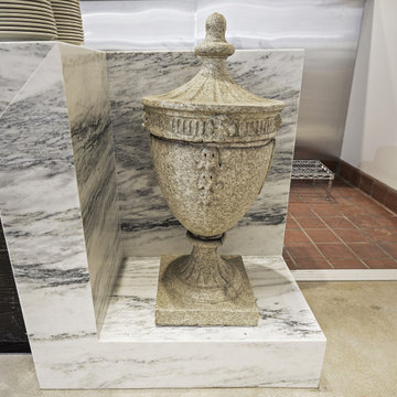Mountain White Danby Marble Mitered Decorative End