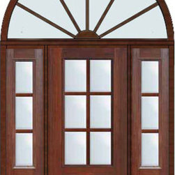Prehung Patio Side lights-Transom Door 803/4 Lite 6 Lite - Patio Doors