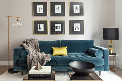 Living room - living room idea in New York
