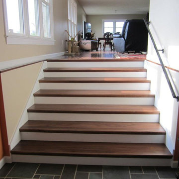 Walnut Natural DIY Staircase Remodel