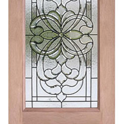 Decorative 3/4 Lite, Mahogany Single Entry Door, 36x80 - Front Doors